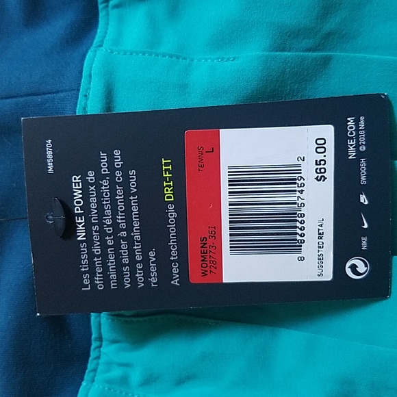 Nike dri fit emerald green skort sz lge. - Picture 7 of 10